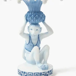 Summer Candleware | Candle Holders<Mrs. Alice Blue Monkey Candle Holders (Pair)