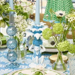 Summer Candleware | Candle Holders<Mrs. Alice Blue Monkey Candle Holders (Pair)