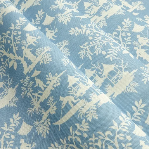 Serena Fresson Fabrics<Mrs. Alice Blue Pagoda Garden Fabric