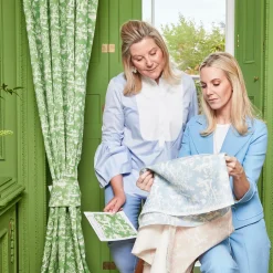 Serena Fresson Fabrics<Mrs. Alice Blue Pagoda Garden Fabric