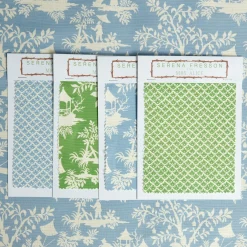 Serena Fresson Fabrics<Mrs. Alice Blue Pagoda Garden Fabric