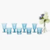 Summer Glassware | Glasses<Mrs. Alice Blue Palm Glassware (Set of 8)
