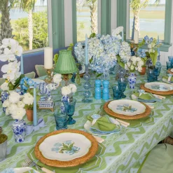 Summer Glassware | Glasses<Mrs. Alice Blue Palm Glassware (Set of 8)