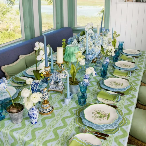 Summer Glassware | Glasses<Mrs. Alice Blue Palm Water Glasses (Set of 4)