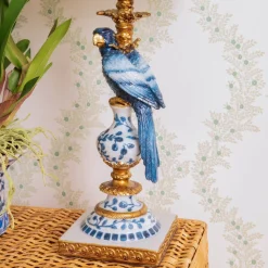 Corded Table Lamps | Lamp Stands<Mrs. Alice Blue Parrot Lamp
