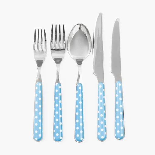 Cutlery Sets<Mrs. Alice Blue Polka Dot Cutlery (5 piece)