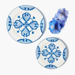 Starter Plates<Mrs. Alice Blue Quatrefoil Starter Plate