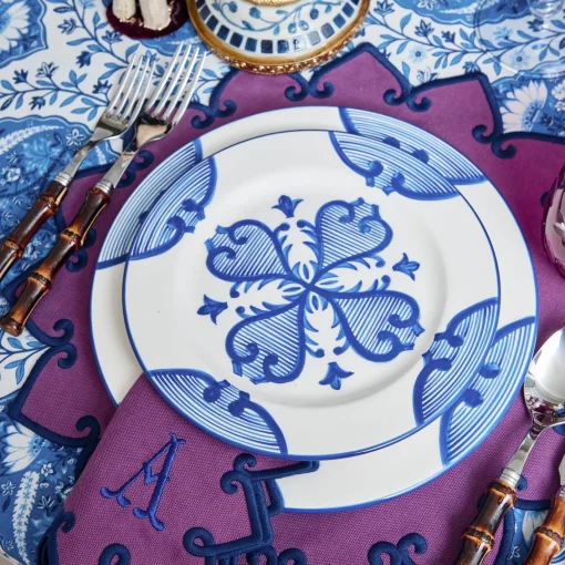 Starter Plates<Mrs. Alice Blue Quatrefoil Starter Plate