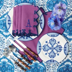 Starter Plates<Mrs. Alice Blue Quatrefoil Starter Plate