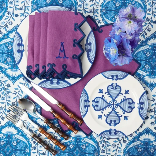 Starter Plates<Mrs. Alice Blue Quatrefoil Starter Plate