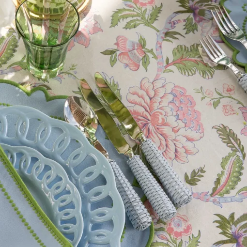 Cutlery Sets<Mrs. Alice Blue Rattan Cutlery (5 Piece)