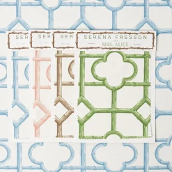 Serena Fresson Fabrics<Mrs. Alice Blue Shaded Bamboo Fabric