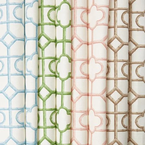 Serena Fresson Fabrics<Mrs. Alice Blue Shaded Bamboo Fabric