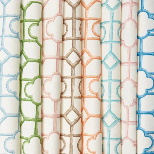 Serena Fresson Fabrics<Mrs. Alice Blue Shaded Bamboo Fabric