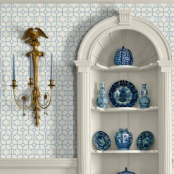 Serena Fresson Wallpapers<Mrs. Alice Blue Shaded Bamboo Wallpaper