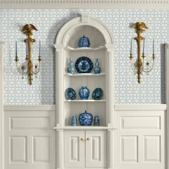 Serena Fresson Wallpapers<Mrs. Alice Blue Shaded Bamboo Wallpaper