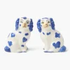 Summer Crockery<Mrs. Alice Blue Staffordshire Dog Salt & Pepper Shakers