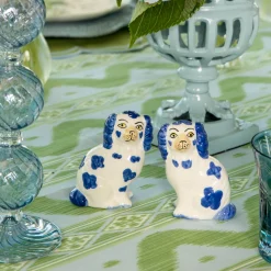 Summer Crockery<Mrs. Alice Blue Staffordshire Dog Salt & Pepper Shakers