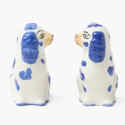 Summer Crockery<Mrs. Alice Blue Staffordshire Dog Salt & Pepper Shakers