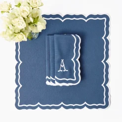 Napkins | Mrs. Alice Monogram<Mrs. Alice Blue Theodora Napkins (Set of 4)