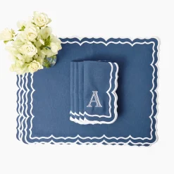 Napkins | Mrs. Alice Monogram<Mrs. Alice Blue Theodora Napkins (Set of 4)