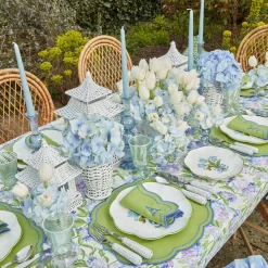 Summer Crockery | Crockery Sets<Mrs. Alice Blue Tulip Dinner & Starter Plates (Set of 8)