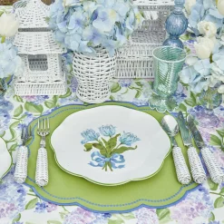 Summer Crockery | Crockery Sets<Mrs. Alice Blue Tulip Dinner & Starter Plates (Set of 8)