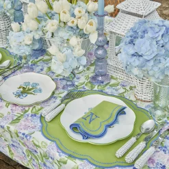 Summer Crockery | Crockery Sets<Mrs. Alice Blue Tulip Dinner & Starter Plates (Set of 8)