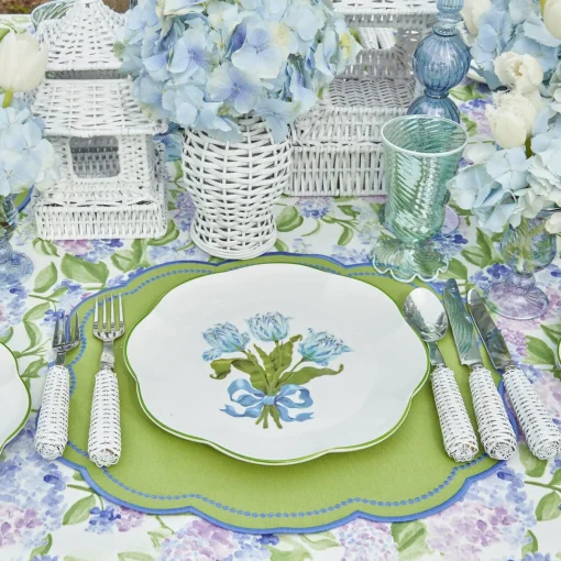 Summer Crockery | Dinner Plates<Mrs. Alice Blue Tulip Dinner Plates (Set of 4)