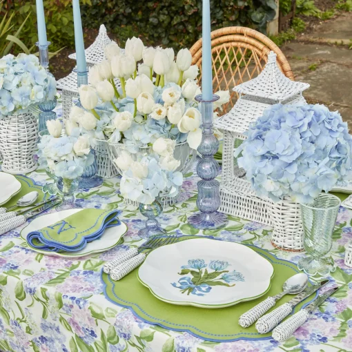 Summer Crockery | Dinner Plates<Mrs. Alice Blue Tulip Dinner Plates (Set of 4)