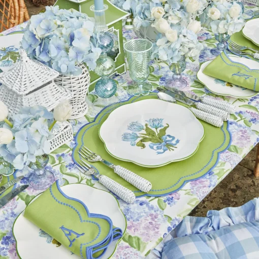 Summer Crockery | Dinner Plates<Mrs. Alice Blue Tulip Dinner Plates (Set of 4)