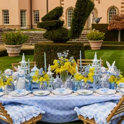 Summer Crockery | Dinner Plates<Mrs. Alice Blue Tulip Dinner Plates (Set of 4)