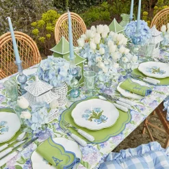 Summer Crockery | Dinner Plates<Mrs. Alice Blue Tulip Dinner Plates (Set of 4)
