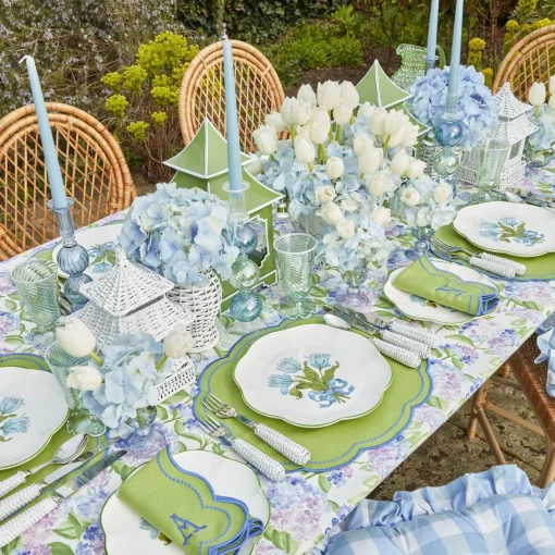 Summer Crockery | Dinner Plates<Mrs. Alice Blue Tulip Dinner Plates (Set of 4)