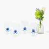 Glasses<Mrs. Alice Blue Tulip Glasses (Set of 4)