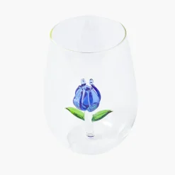 Glasses<Mrs. Alice Blue Tulip Glasses (Set of 4)
