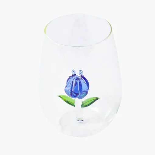 Glasses<Mrs. Alice Blue Tulip Glasses (Set of 4)