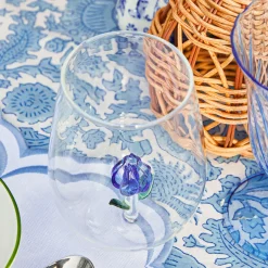 Glasses<Mrs. Alice Blue Tulip Glasses (Set of 4)