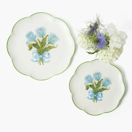 Summer Crockery | Starter Plates<Mrs. Alice Blue Tulip Starter Plate