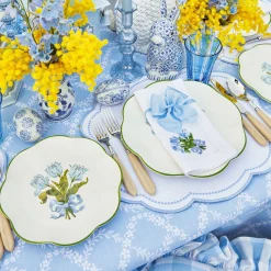 Summer Crockery | Starter Plates<Mrs. Alice Blue Tulip Starter Plates (Set of 4)