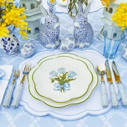 Summer Crockery | Starter Plates<Mrs. Alice Blue Tulip Starter Plates (Set of 4)