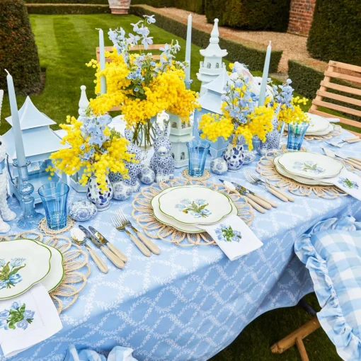 Summer Crockery | Starter Plates<Mrs. Alice Blue Tulip Starter Plates (Set of 4)