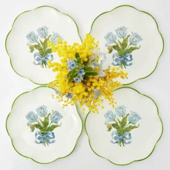 Summer Crockery | Starter Plates<Mrs. Alice Blue Tulip Starter Plates (Set of 4)