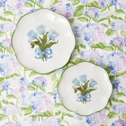 Summer Crockery | Starter Plates<Mrs. Alice Blue Tulip Starter Plates (Set of 4)