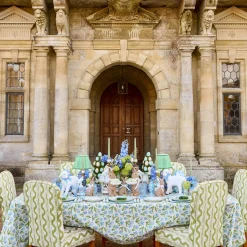 Tablecloths<Mrs. Alice Blue Tulip Tablecloth