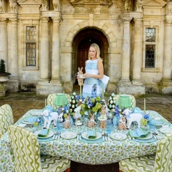 Tablecloths<Mrs. Alice Blue Tulip Tablecloth