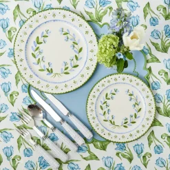 Tablecloths<Mrs. Alice Blue Tulip Tablecloth