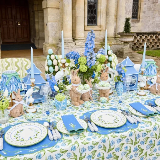 Tablecloths<Mrs. Alice Blue Tulip Tablecloth