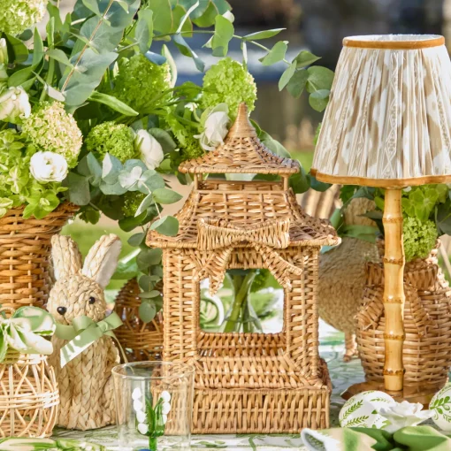 Spring Decorations | Pagodas & Lanterns<Mrs. Alice Bow Rattan Pagoda Lantern