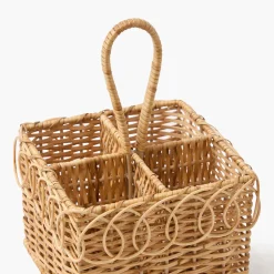 For The Rattan Lover<Mrs. Alice Braided Rattan Cutlery Basket
